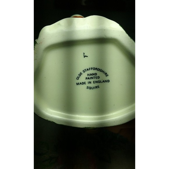 Vintage Olde Staffordshire Squire Toby Jug Creamer Made in England Hand Painted - Picture 10 of 10